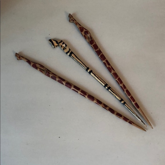 Hand Crafted Accessories - 🔥 Sale - Handmade Animal Hair Picks - Tanzania
